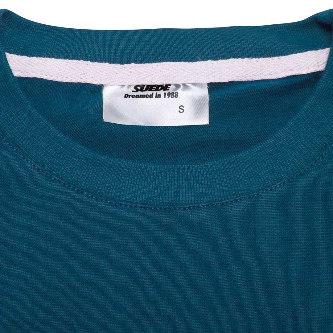 Signature T-Shirt Ocean Green-Beige Logo&Flap