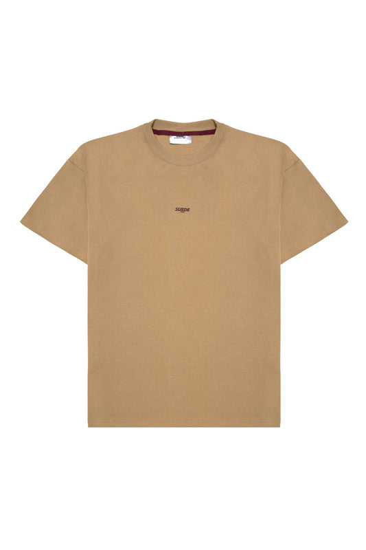 Signature T-Shirt Beige-Burgundy Logo&Flap