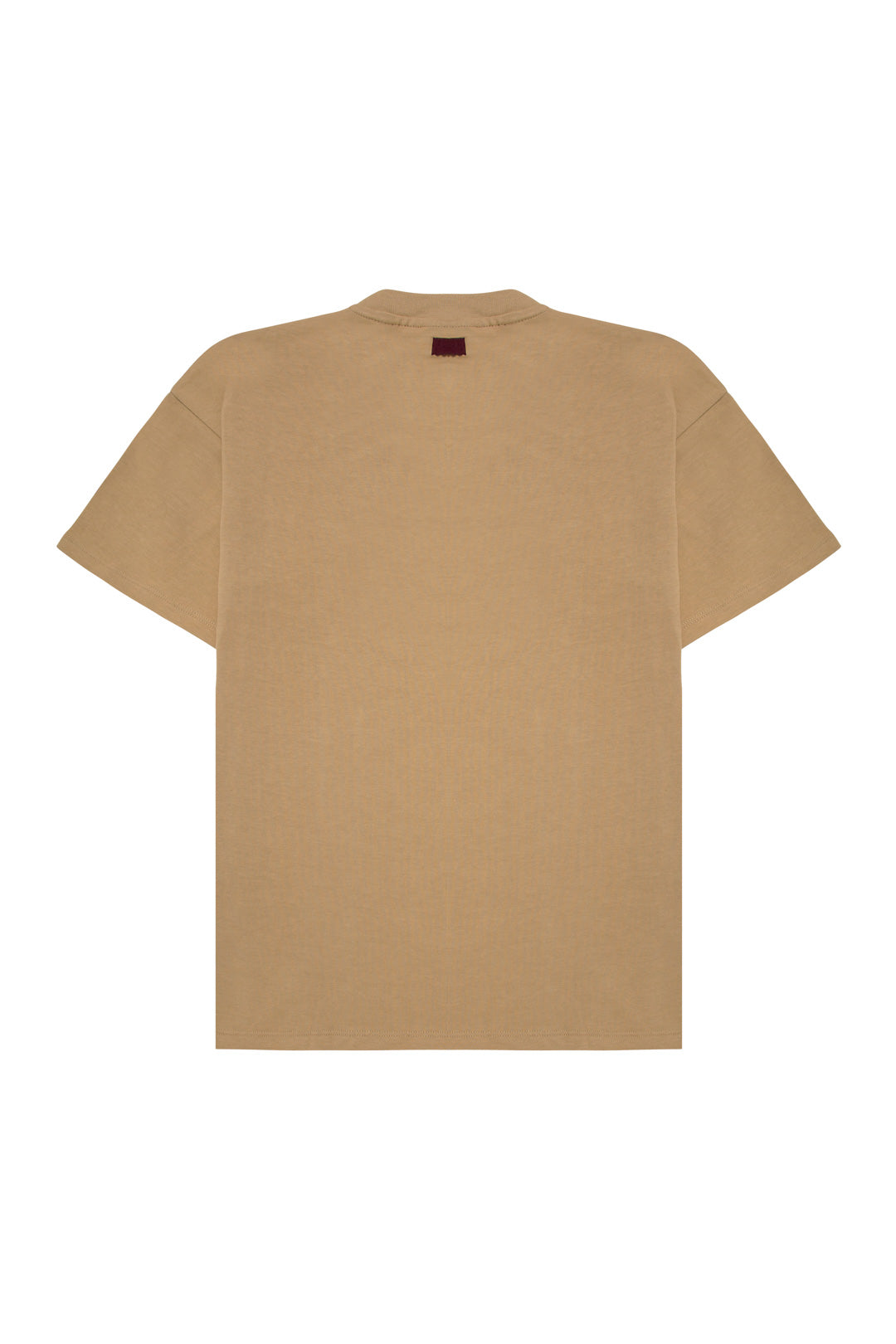 Signature T-Shirt Beige-Burgundy Logo&Flap