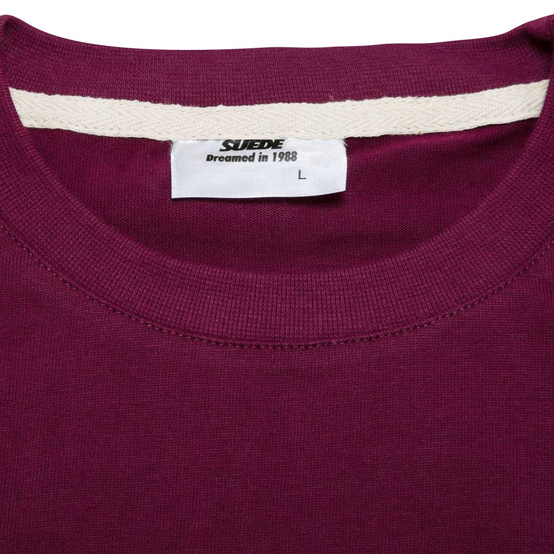 Signature T-Shirt Burgundy-Beige Logo&Flap