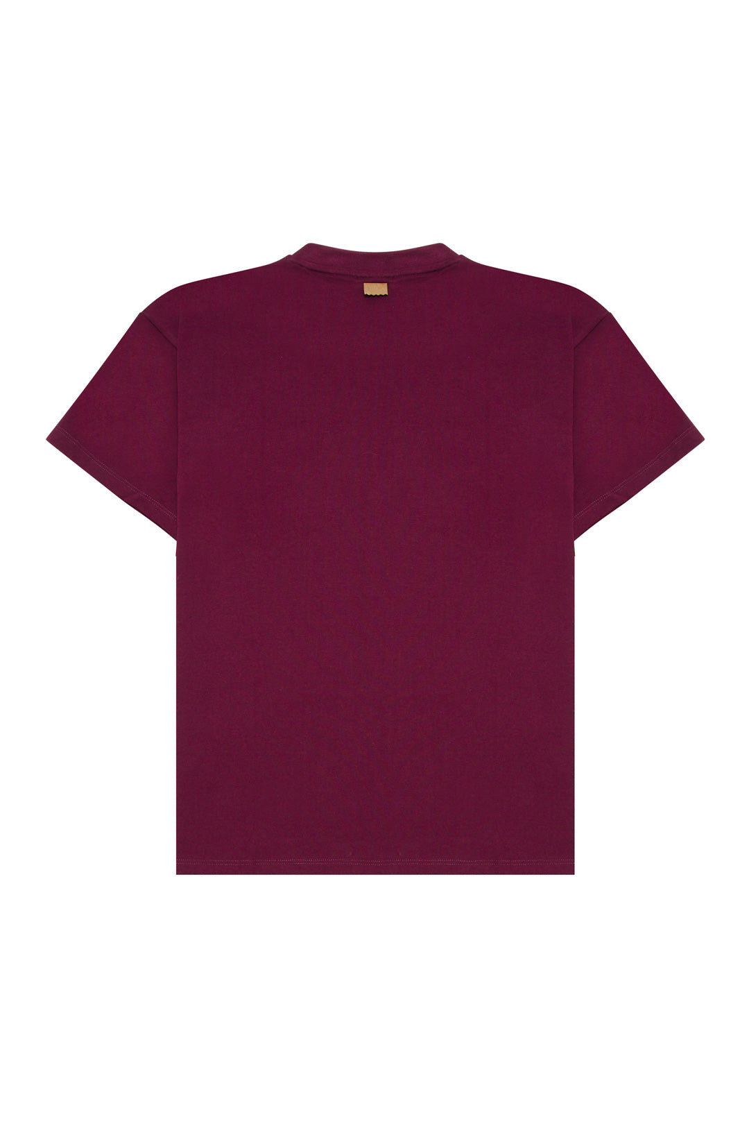 Signature T-Shirt Burgundy-Beige Logo&Flap