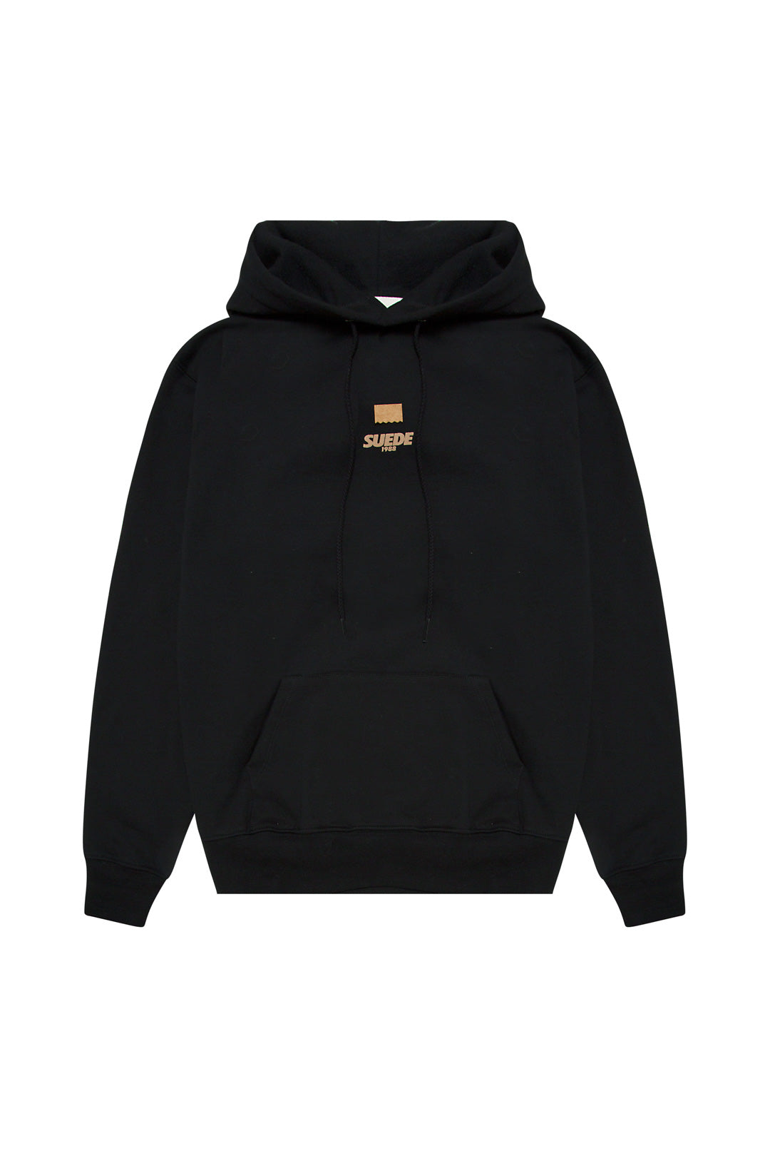 Signature Hoodie Black-Beige Logo&Flap