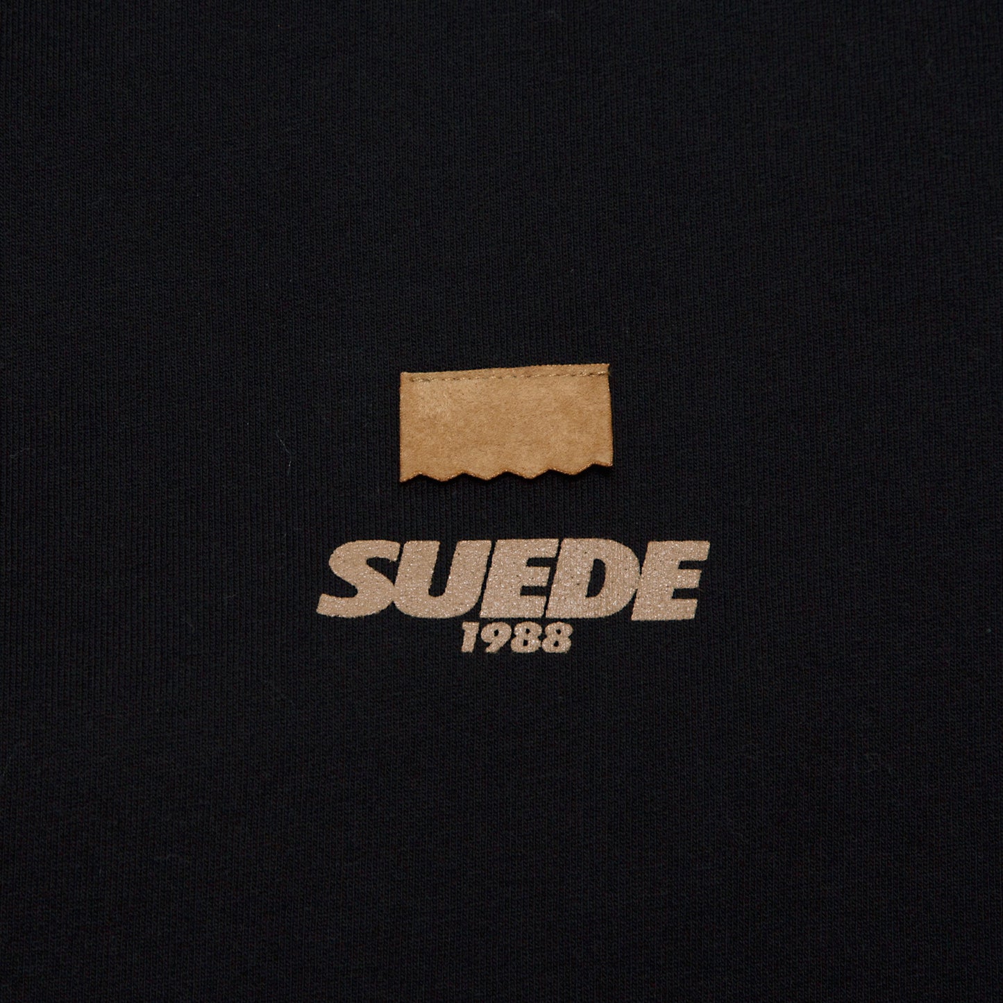 Signature Crewneck Black-Beige Logo&Flap